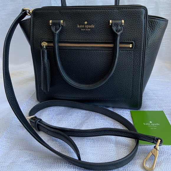 kate spade Bags Kate Spade Satchel Crossbody Bag Black Poshmark